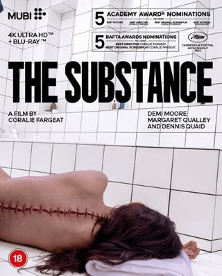 The Substance Mubi Blu-Ray [NEW] [SLIPCOVER]