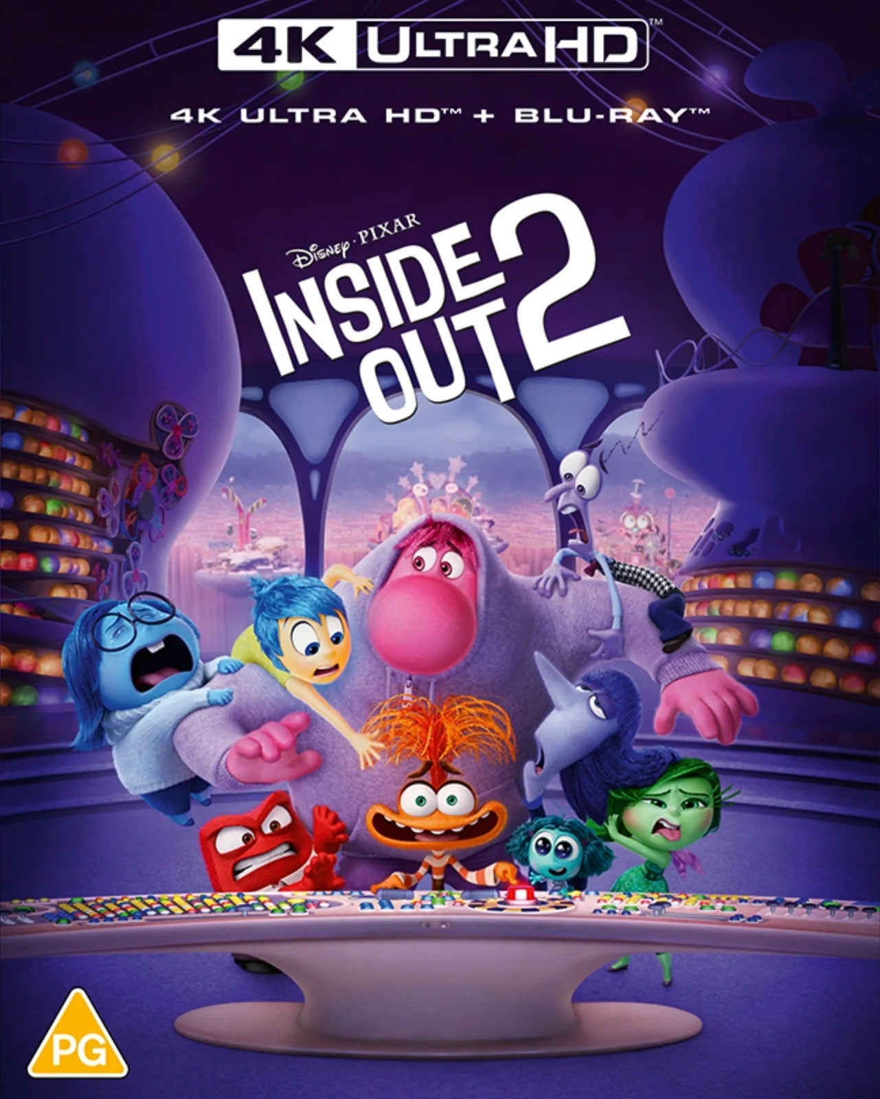 Inside Out 2 Disney Pixar 4K UHD/Blu-Ray [NEW] [SLIPCOVER]