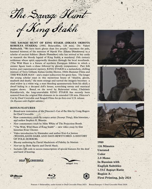 The Savage Hunt of King Stakh Deaf Crocodile Blu-Ray [PRE-ORDER]