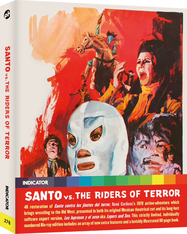 Santo Vs The Riders Of Terror Limited Edition Indicator Powerhouse Blu-Ray [NEW] [SLIPCOVER]
