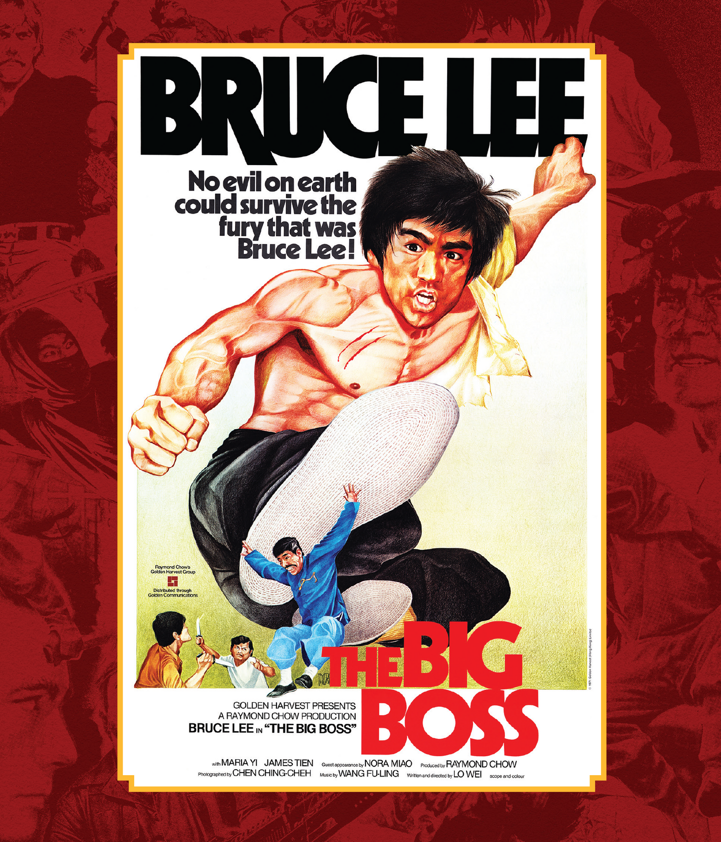 The Big Boss (1971) (Films Of Fury #1) Blu-Ray & Collector's Postcard