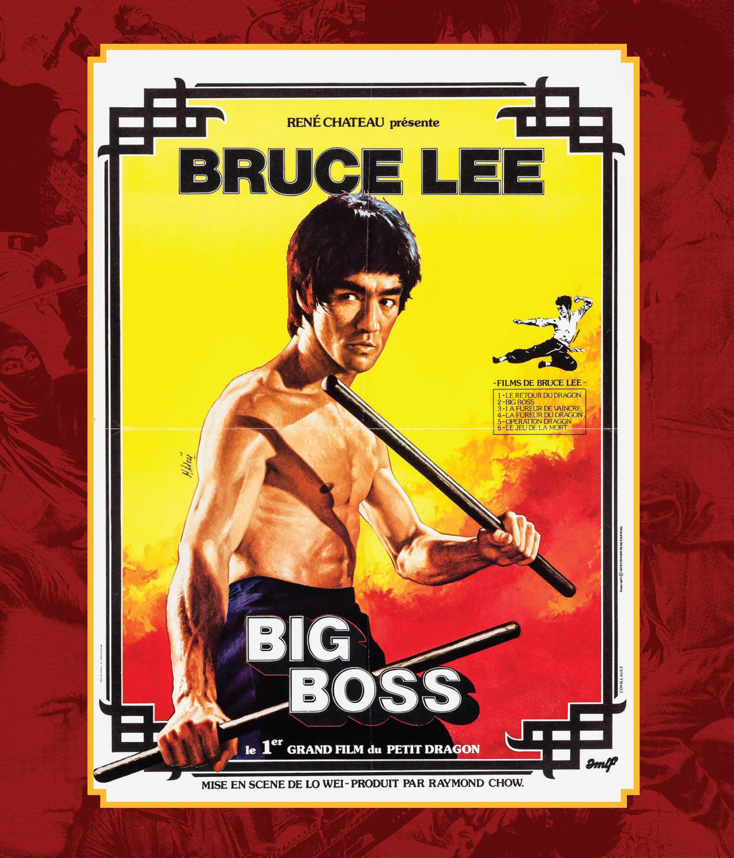 The Big Boss (1971) (Films Of Fury #1) Blu-Ray & Collector's Postcard