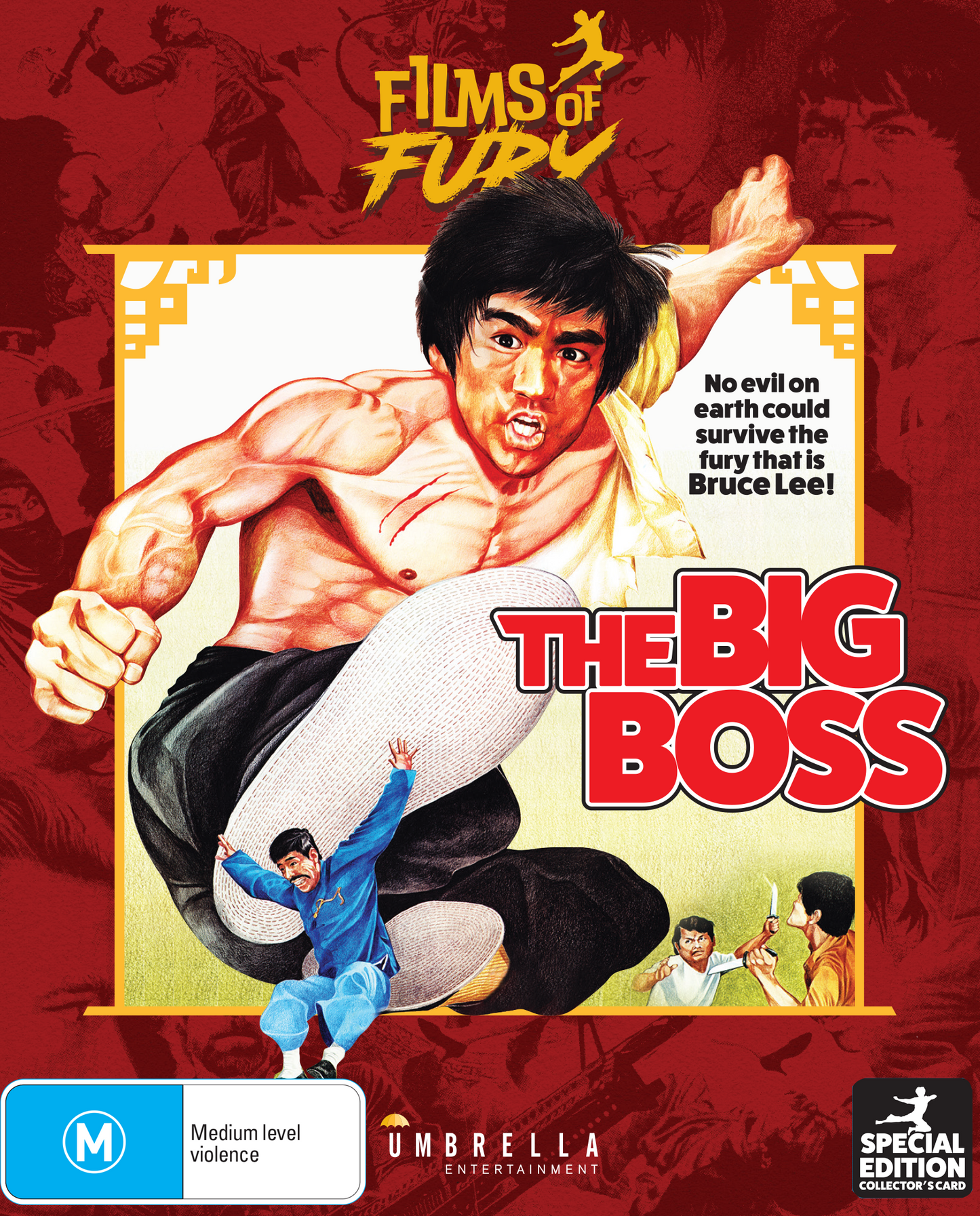 The Big Boss (1971) (Films Of Fury #1) Blu-Ray & Collector's Postcard
