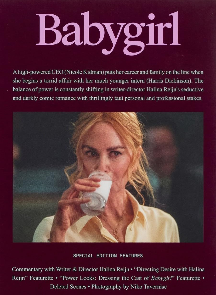 Babygirl A24 Blu-Ray [NEW] [SLIPCOVER]