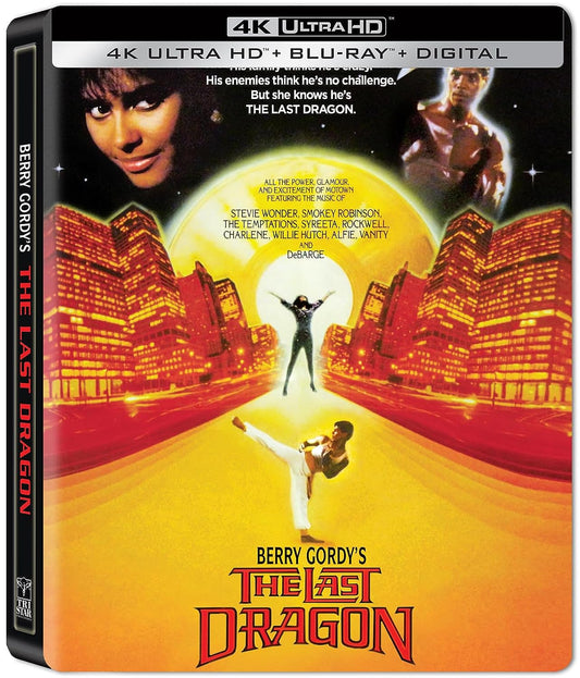 Berry Gordy's The Last Dragon Limited Edition Sony Pictures 4K UHD/Blu-Ray Steelbook [NEW]