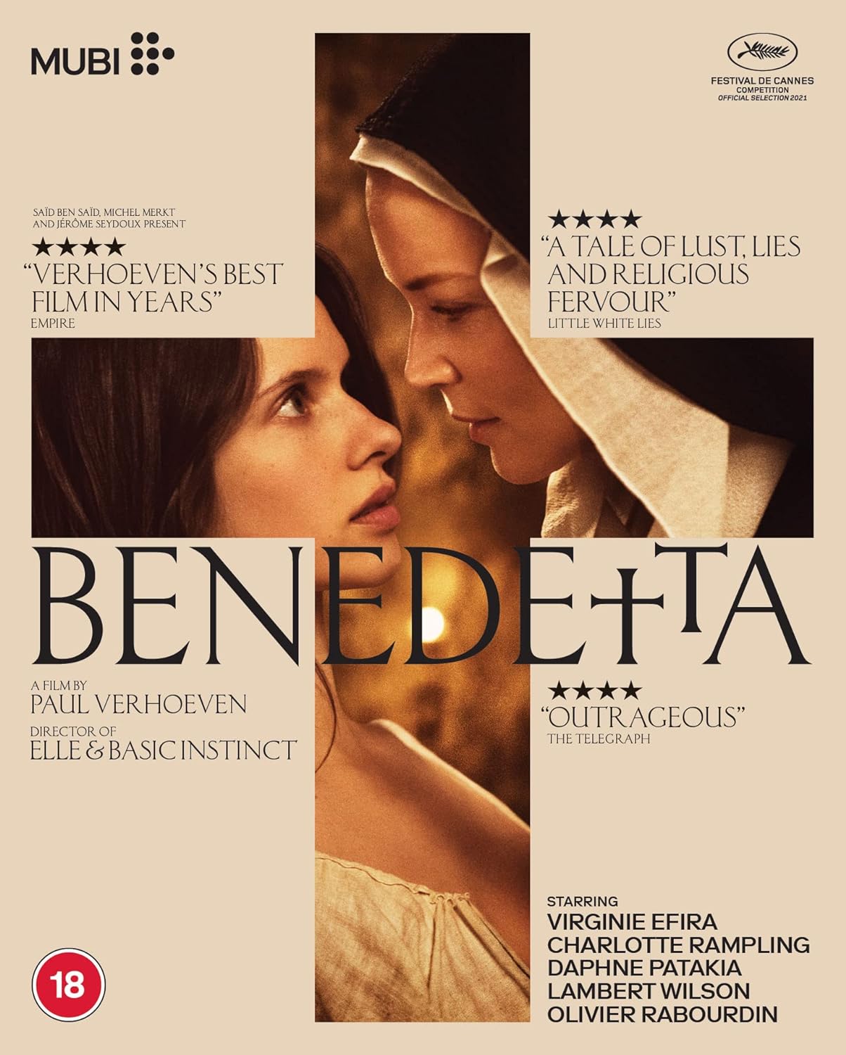 Benedetta Mubi Blu-Ray [NEW] [SLIPCOVER]