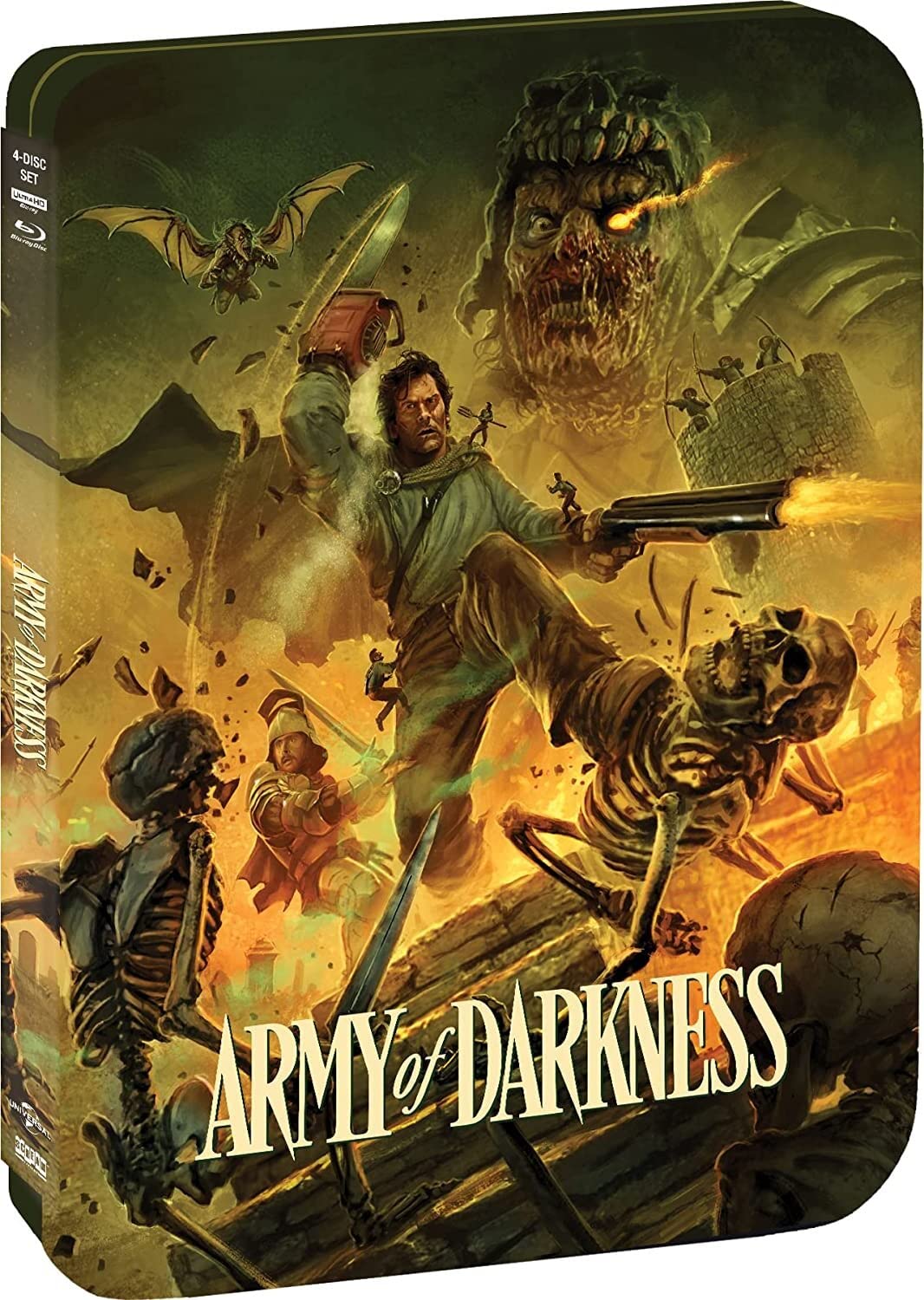 Army of Darkness Limited Edition Scream Factory 4K UHD/Blu-Ray Steelbook [NEW]