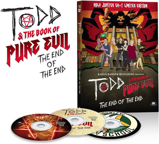Todd & the Book of Pure Evil: The End of the End Limited Edition Raven Banner Blu-Ray [NEW] [SLIPCOVER]