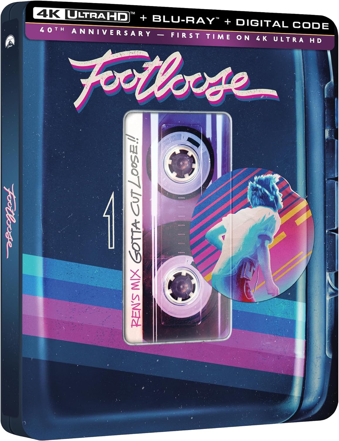 Footloose Limited Edition Paramount 4K UHD/Blu-Ray Steelbook [NEW]