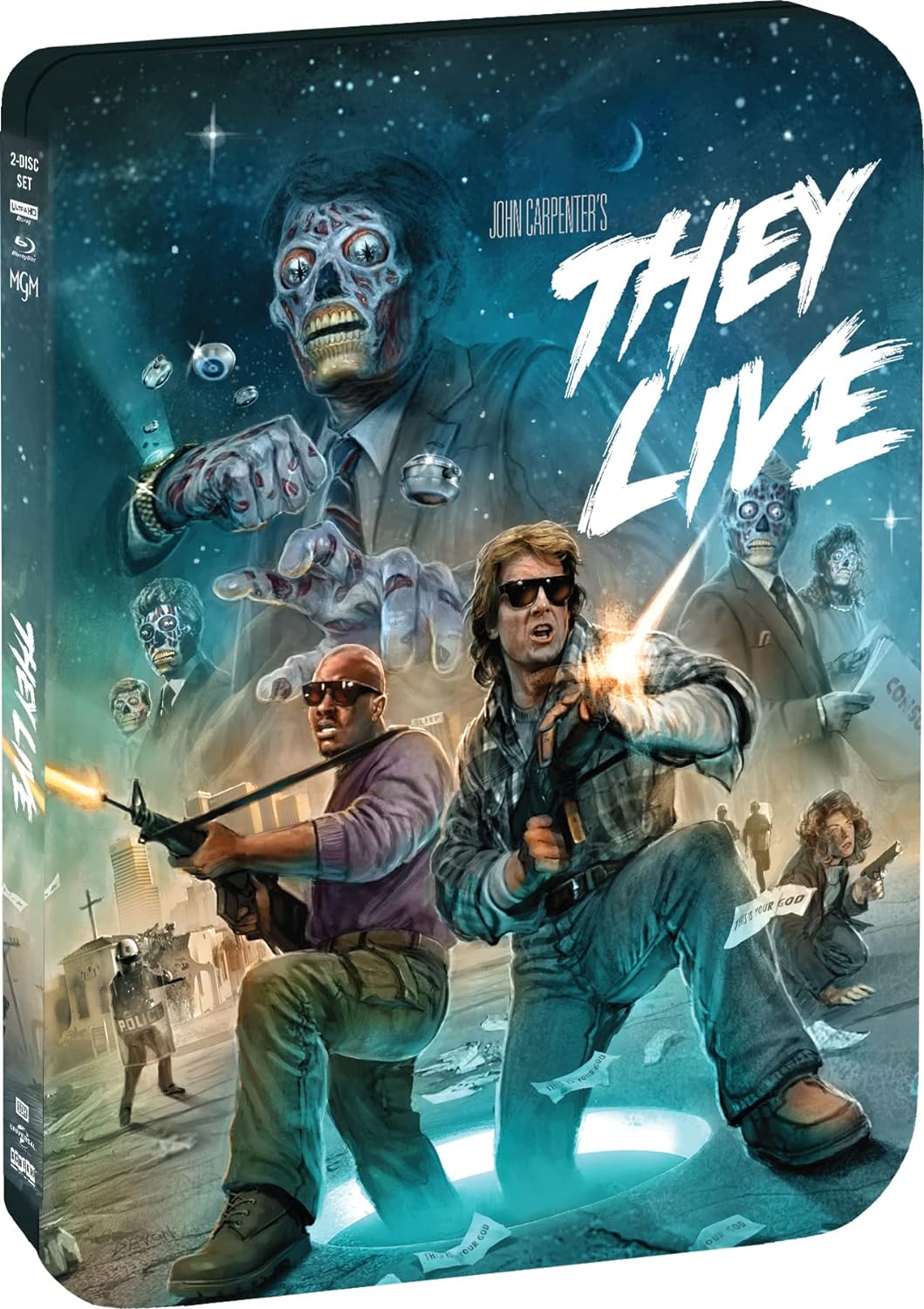 They Live Limited Edition Scream Factory 4K UHD/Blu-Ray Steelbook [NEW]