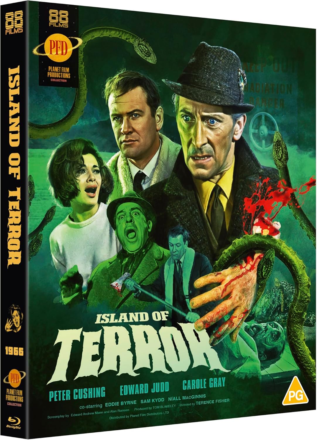 Island of Terror Limited Edition 88 Films Blu-Ray [NEW] [SLIPCOVER]