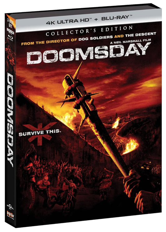 Doomsday Scream Factory 4K UHD/Blu-Ray [NEW] [SLIPCOVER]