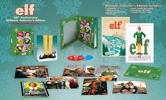 Elf Limited Edition Warner Bros. 4K UHD/Blu-Ray Steelbook [NEW] [SLIPCOVER]