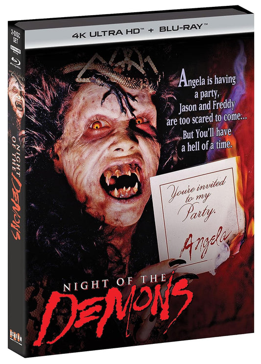Night of the Demons Scream Factory 4K UHD/Blu-Ray [NEW] [SLIPCOVER]