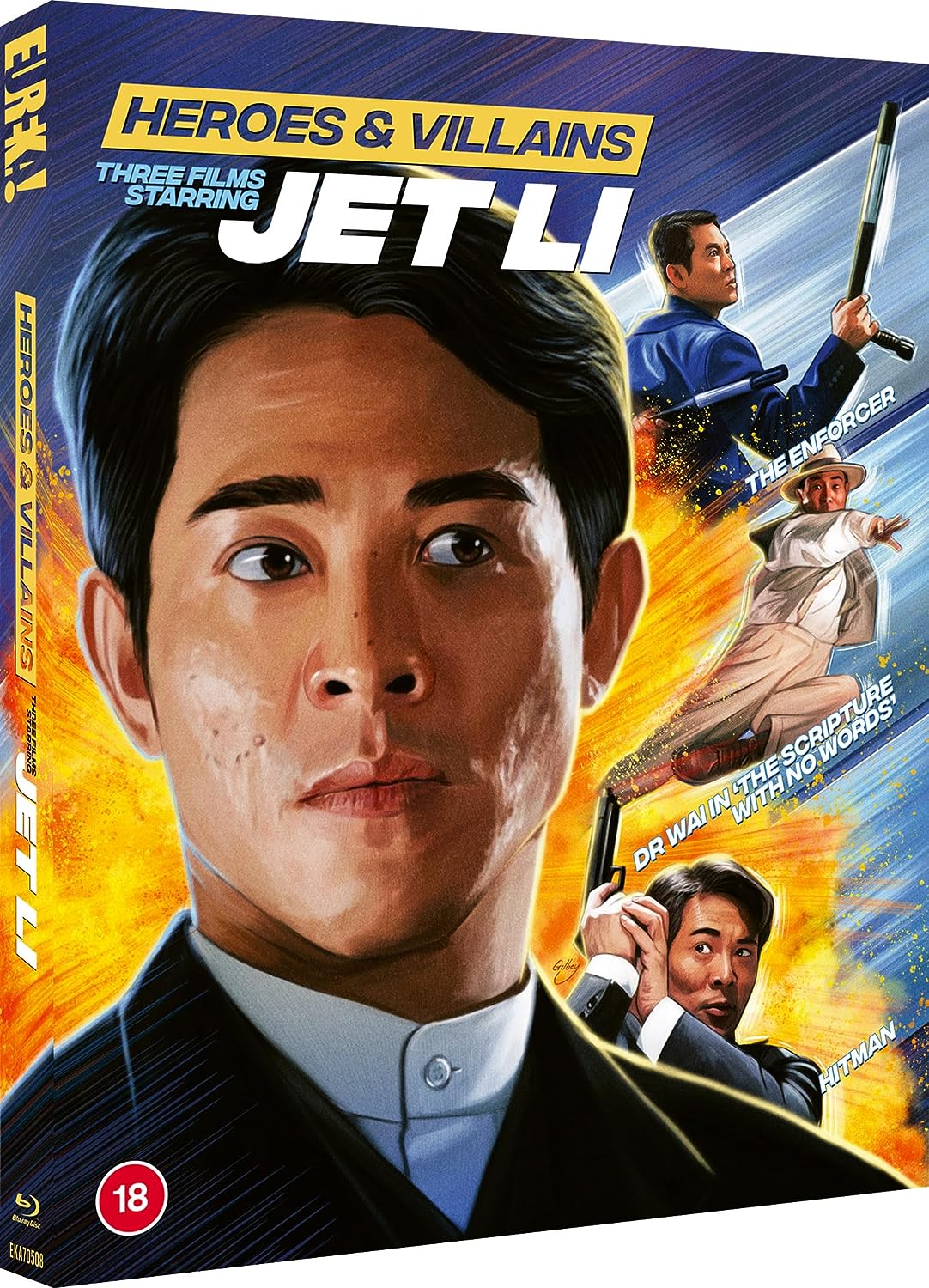 Heroes and Villains : Three Films starring Jet Li Limited Edition Eureka Video Blu-Ray [NEW] [SLIPCOVER]