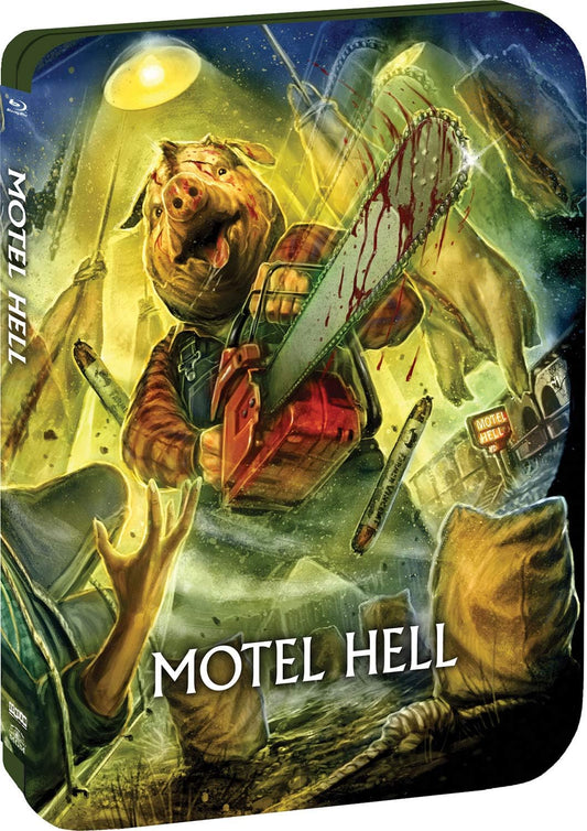 Motel Hell Limited Edition Scream Factory Blu-Ray Steelbook [NEW]