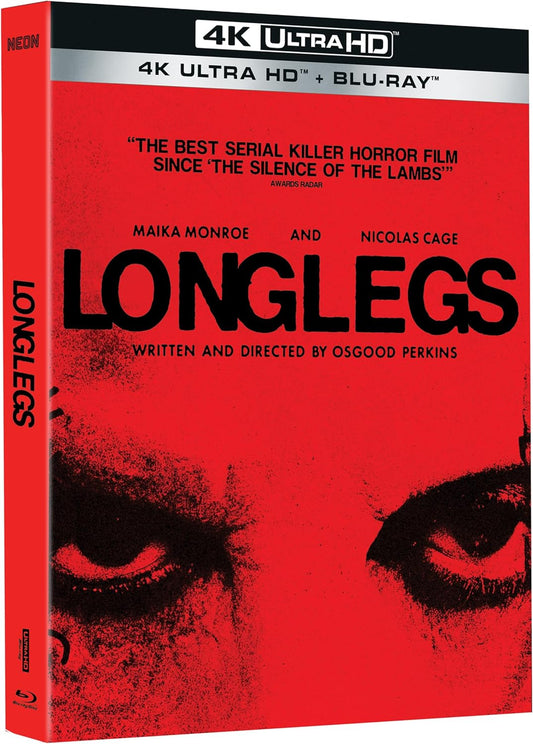 Longlegs Neon 4K UHD/Blu-Ray [NEW] [SLIPCOVER]