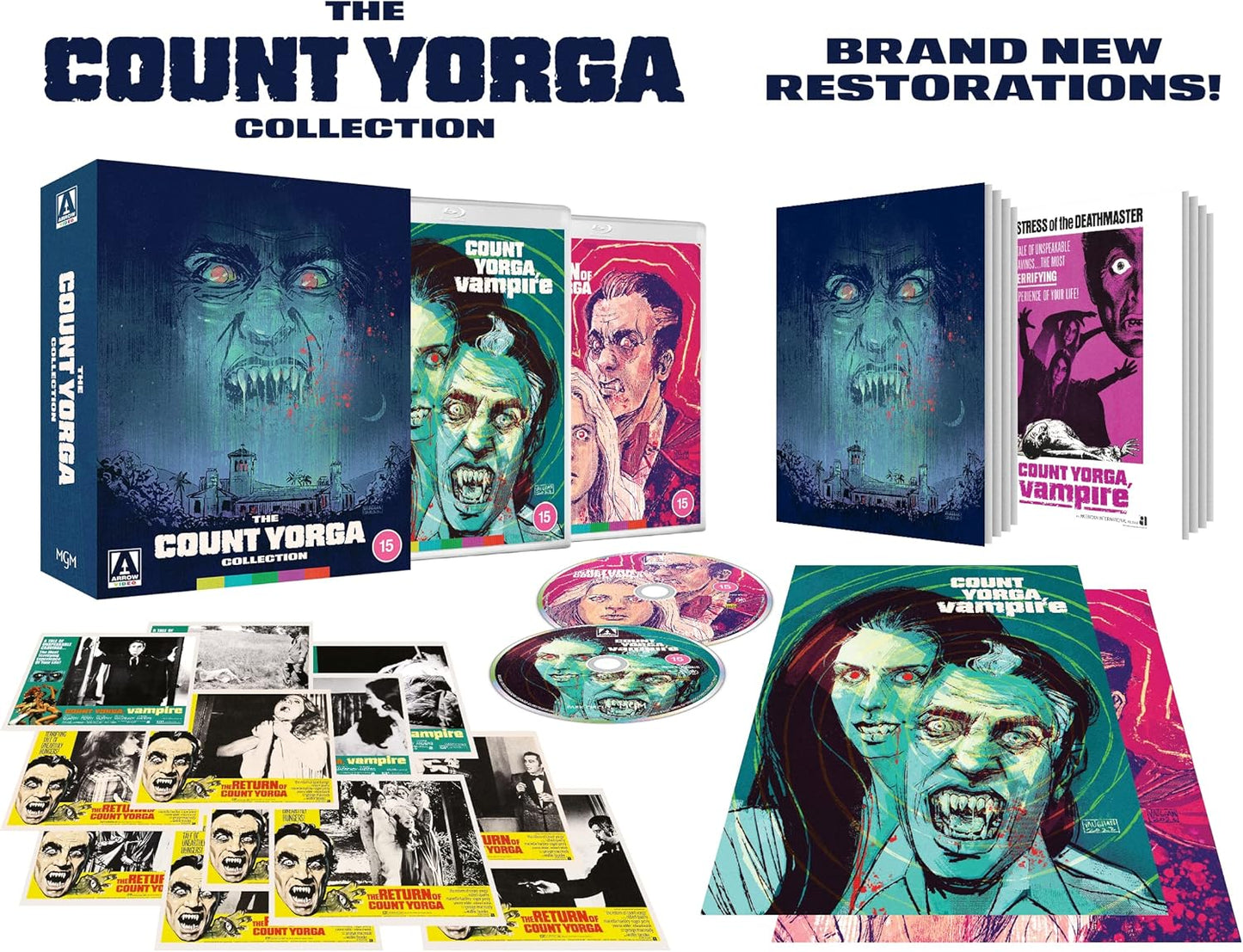 The Count Yorga Collection Limited Edition Arrow Video Blu-Ray Box Set [NEW]