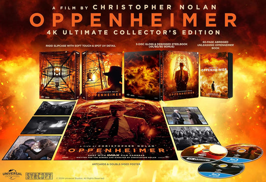 Oppenheimer Ultimate Collector's Edition Universal Pictures 4K UHD/Blu-Ray Steelbook [PRE-ORDER] [SLIPCOVER]