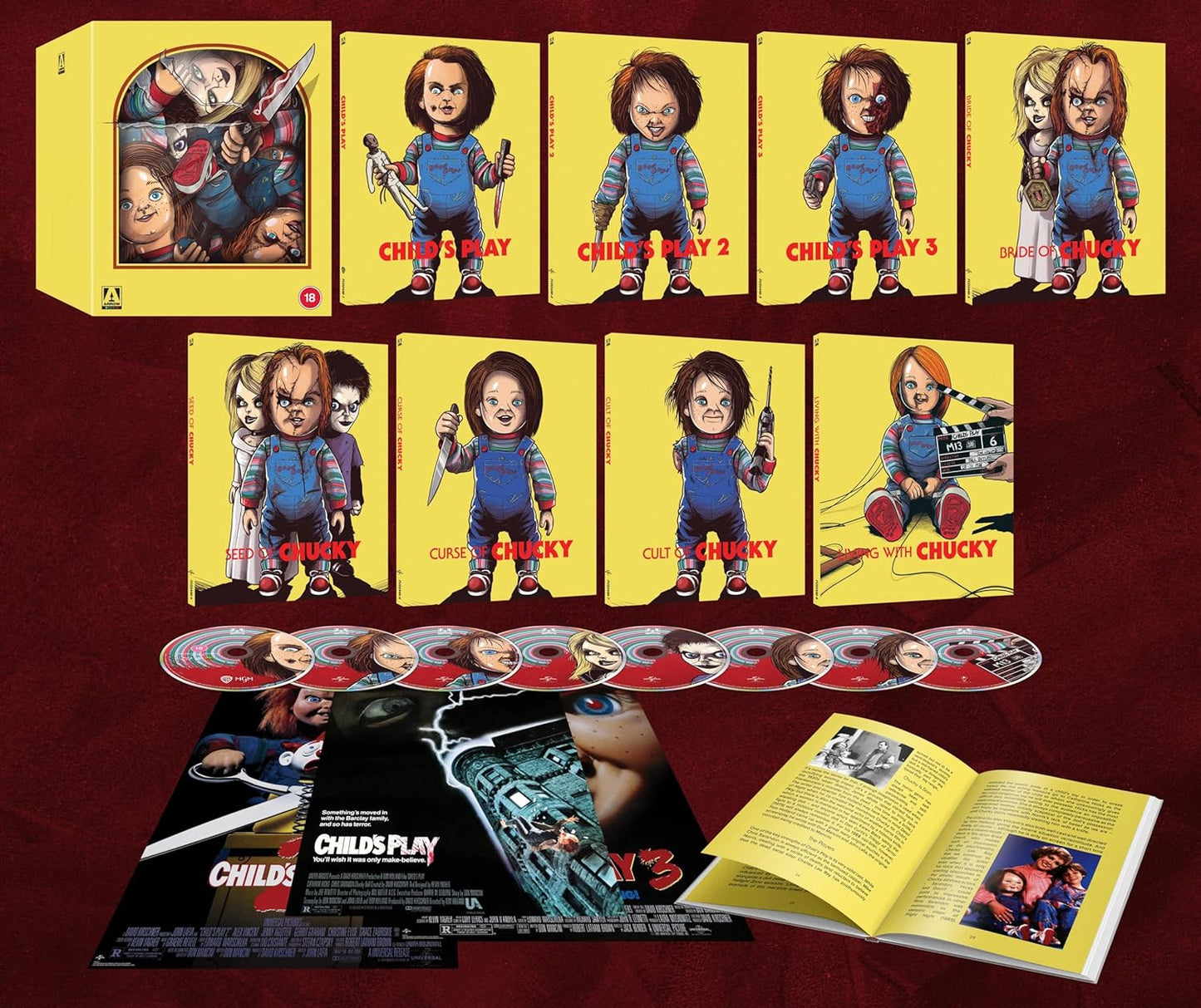 The Chucky Collection Limited Edition Arrow Video Blu-Ray Box Set [NEW]