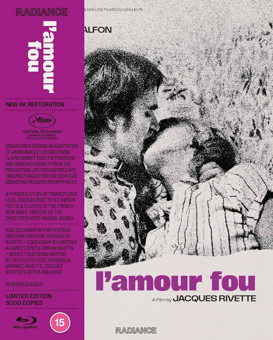 L'amour fou Limited Edition Radiance Films Blu-Ray [PRE-ORDER]