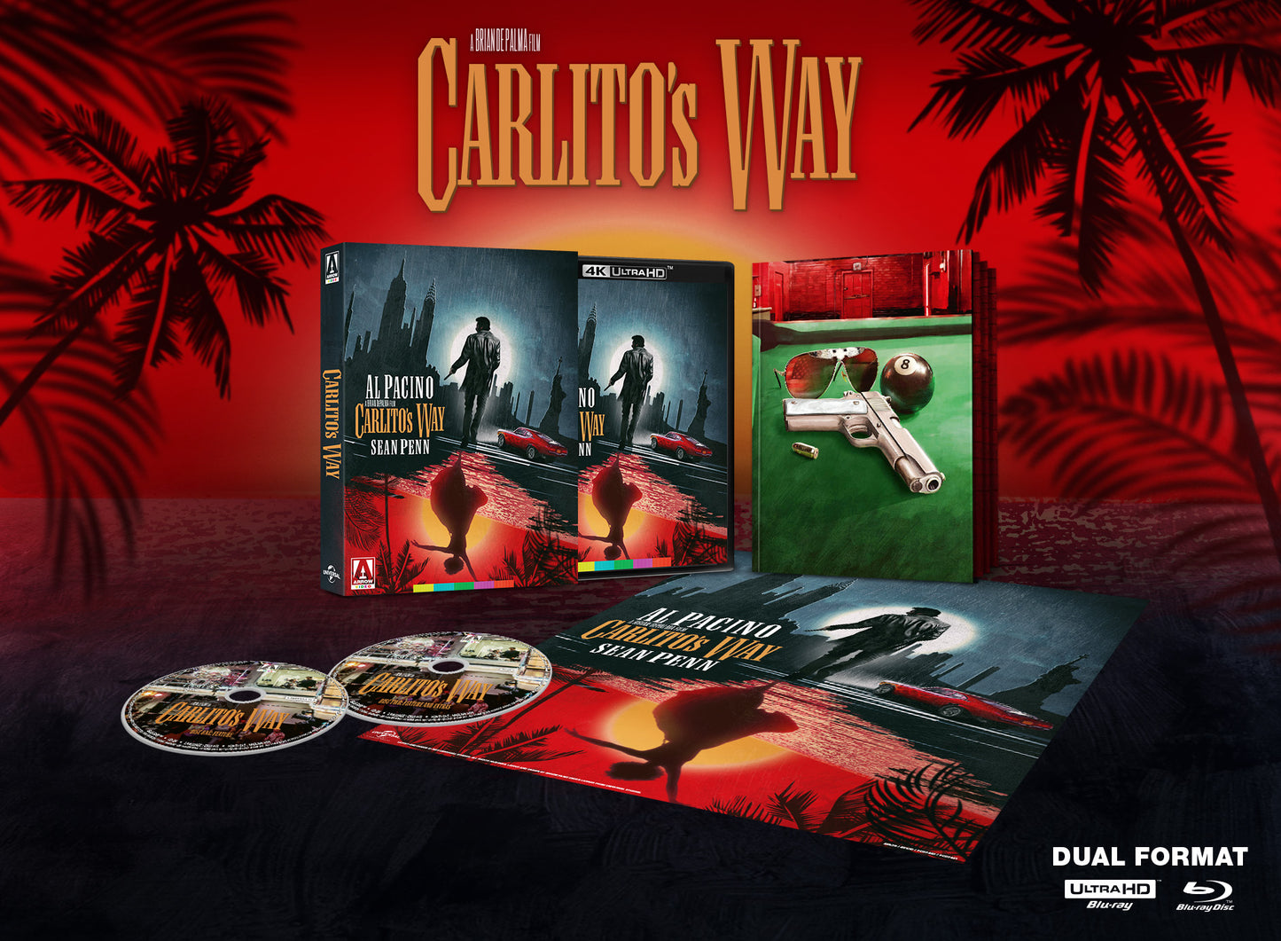Carlito's Way Limited Edition Arrow Video 4K UHD/Blu-Ray [NEW] [SLIPCOVER]