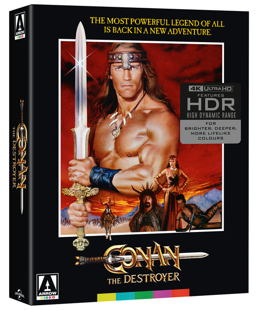Conan The Destroyer Limited Edition Arrow Video 4K UHD [NEW] [SLIPCOVER]