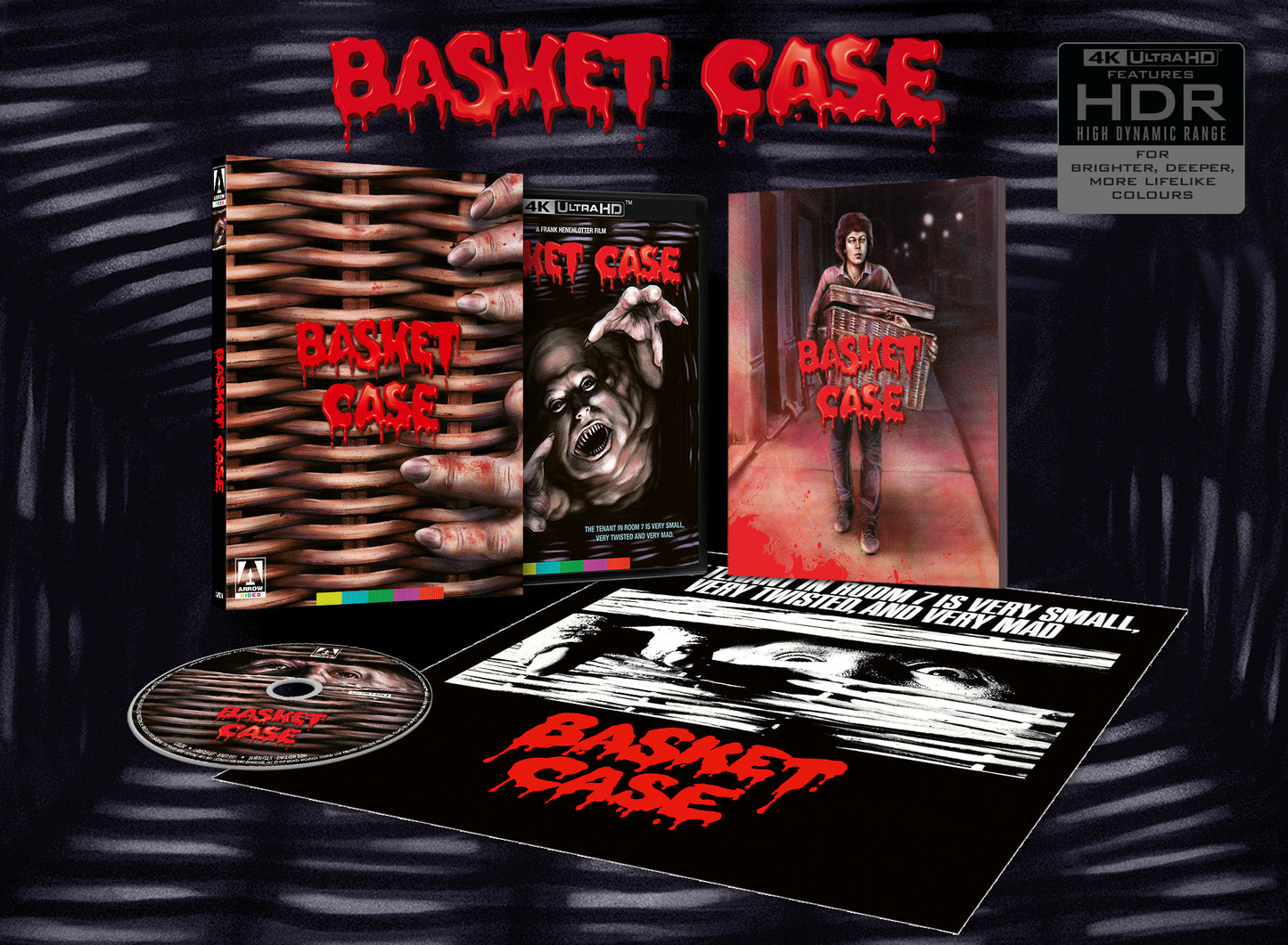 Basket Case Limited Edition Arrow Video 4K UHD [NEW] [SLIPCOVER]