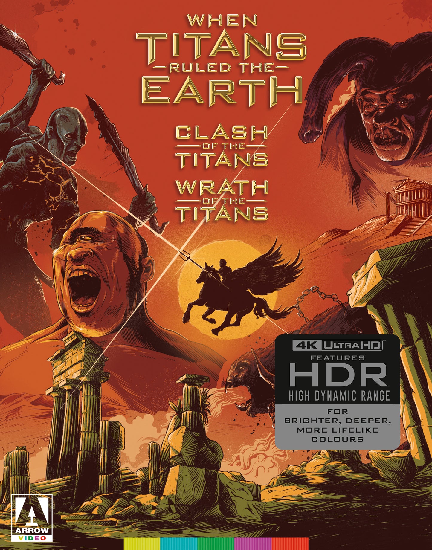 When Titans Ruled The Earth: Clash Of The Titans & Wrath Of The Titans Limited Edition Arrow Video 4K UHD Box Set [NEW]