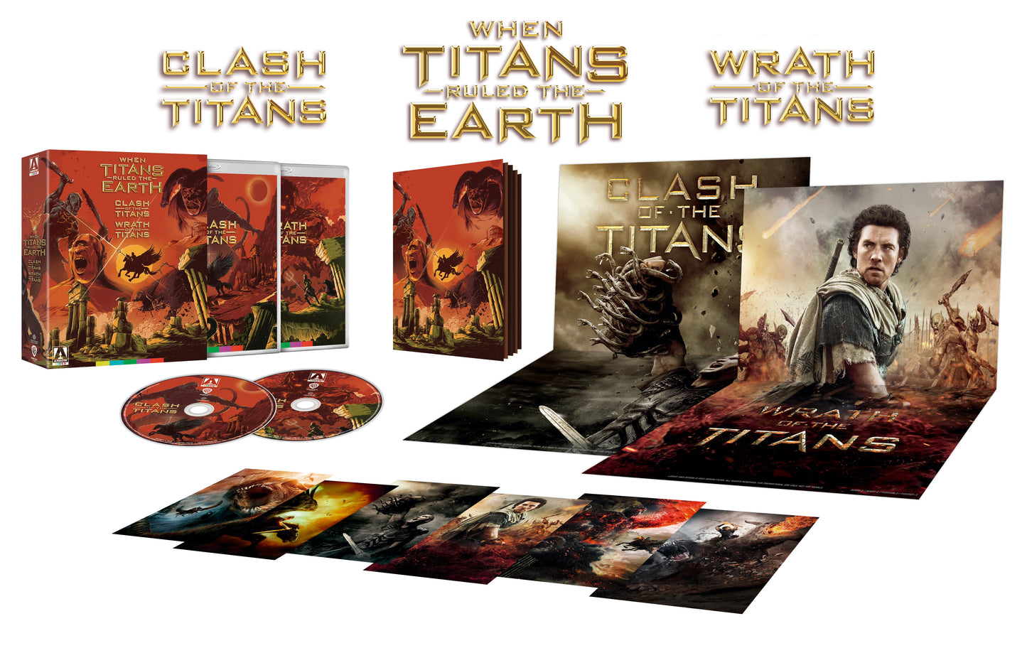 When Titans Ruled The Earth: Clash Of The Titans & Wrath Of The Titans Limited Edition Arrow Video Blu-Ray Box Set [NEW]