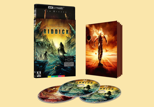 The Chronicles of Riddick Limited Edition Arrow Video 4K UHD [NEW] [SLIPCOVER]