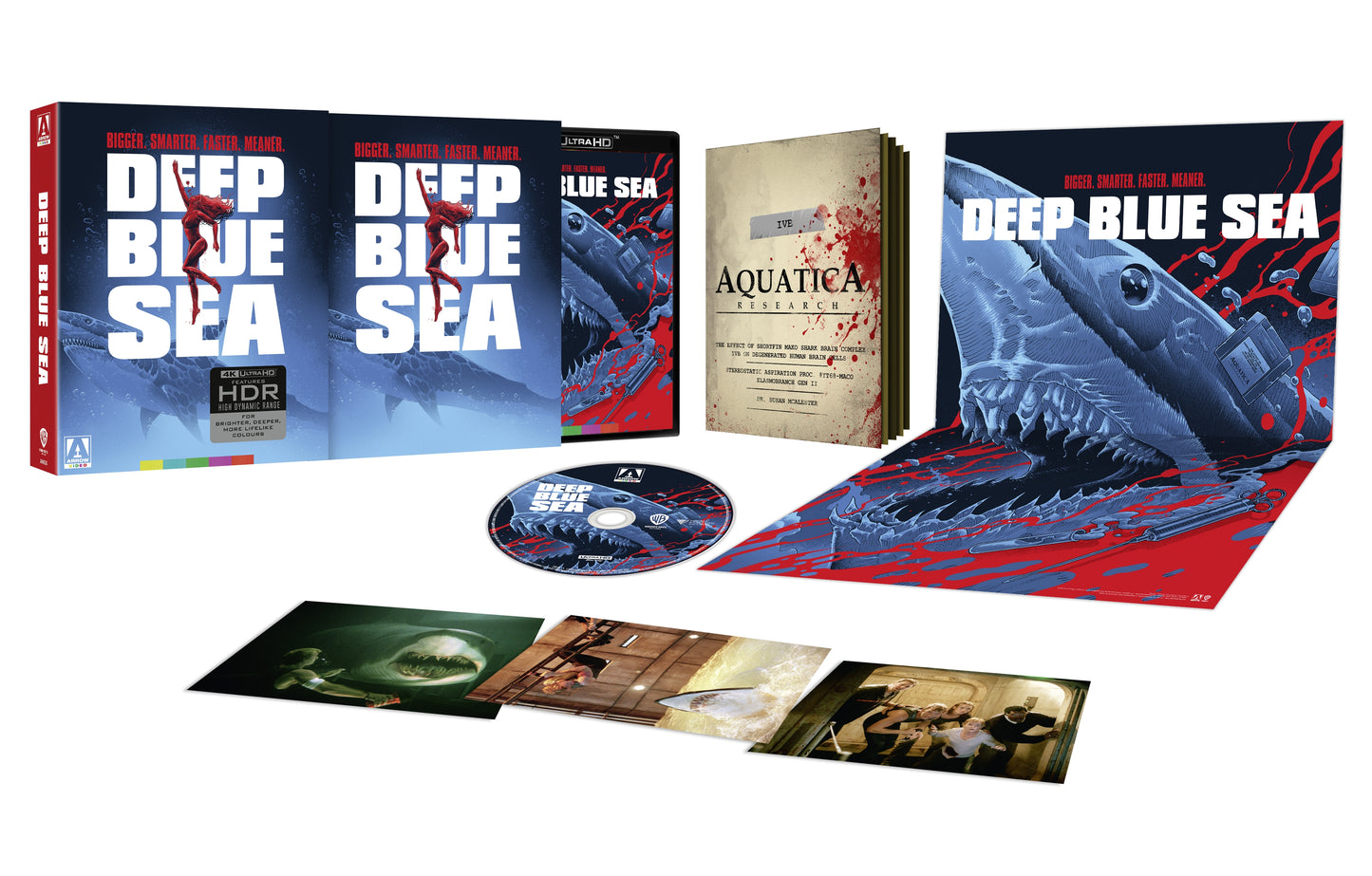 Deep Blue Sea Limited Edition Arrow Video 4K UHD [NEW] [SLIPCOVER]