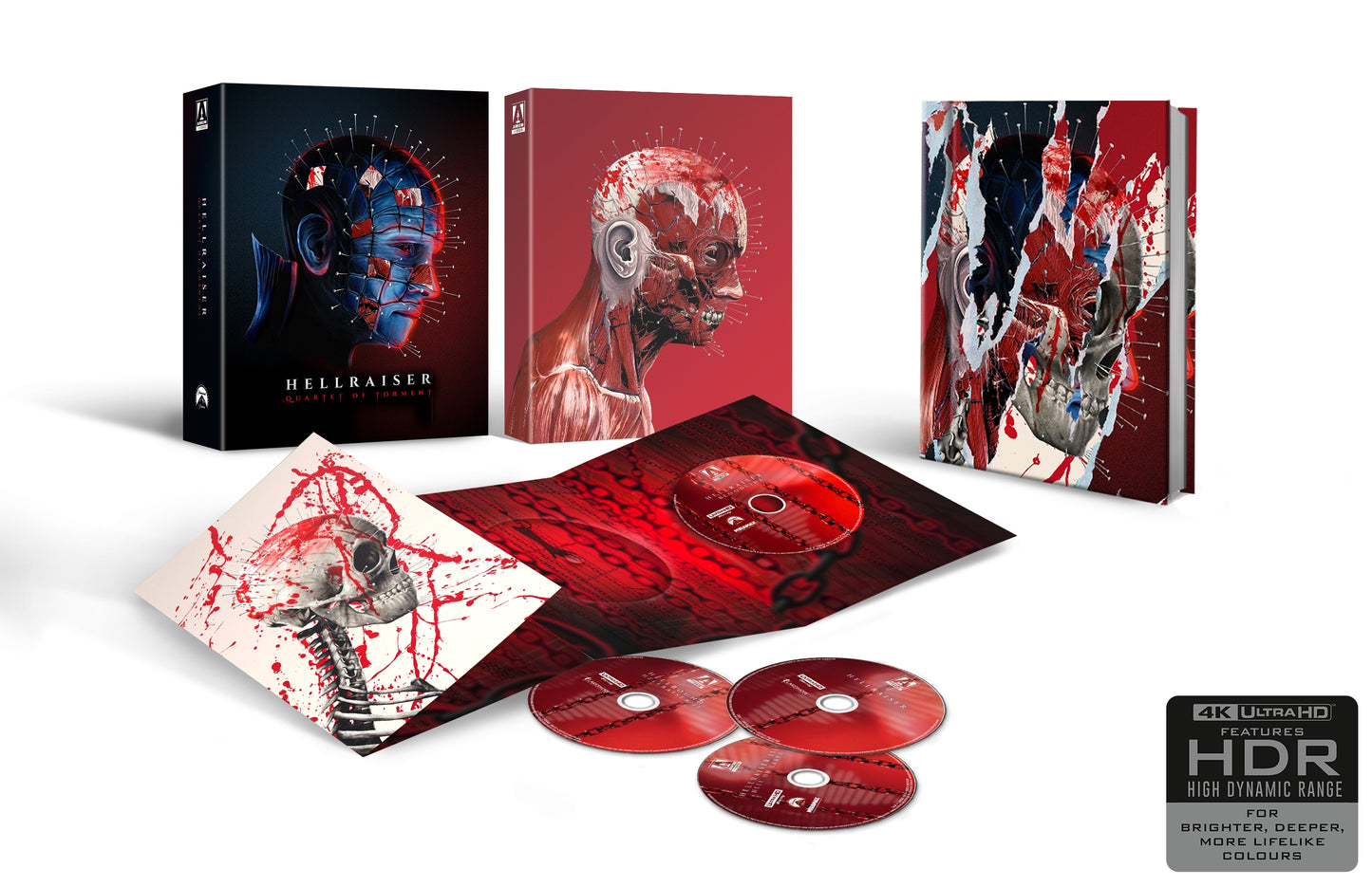 Hellraiser: Quartet Of Torment Limited Edition Arrow Video 4K UHD Box Set [PRE-ORDER]