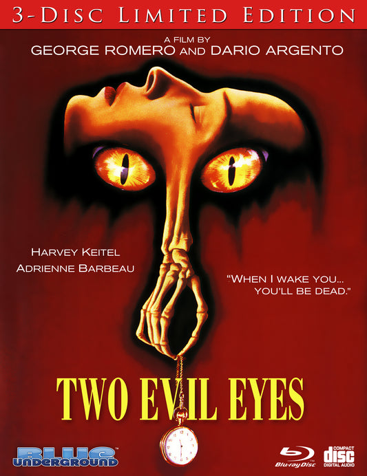 Two Evil Eyes Limited Edition Blue Underground Blu-Ray [NEW] [SLIPCOVER]