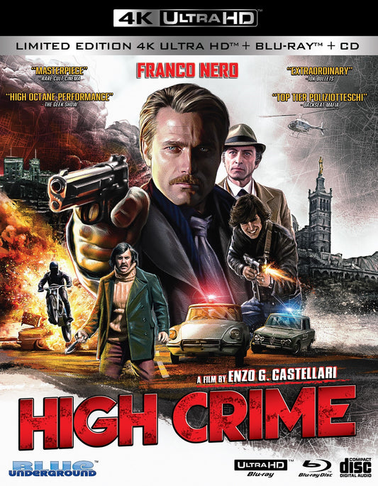 High Crime Limited Edition Blue Underground 4K UHD/Blu-Ray/CD [NEW] [SLIPCOVER]