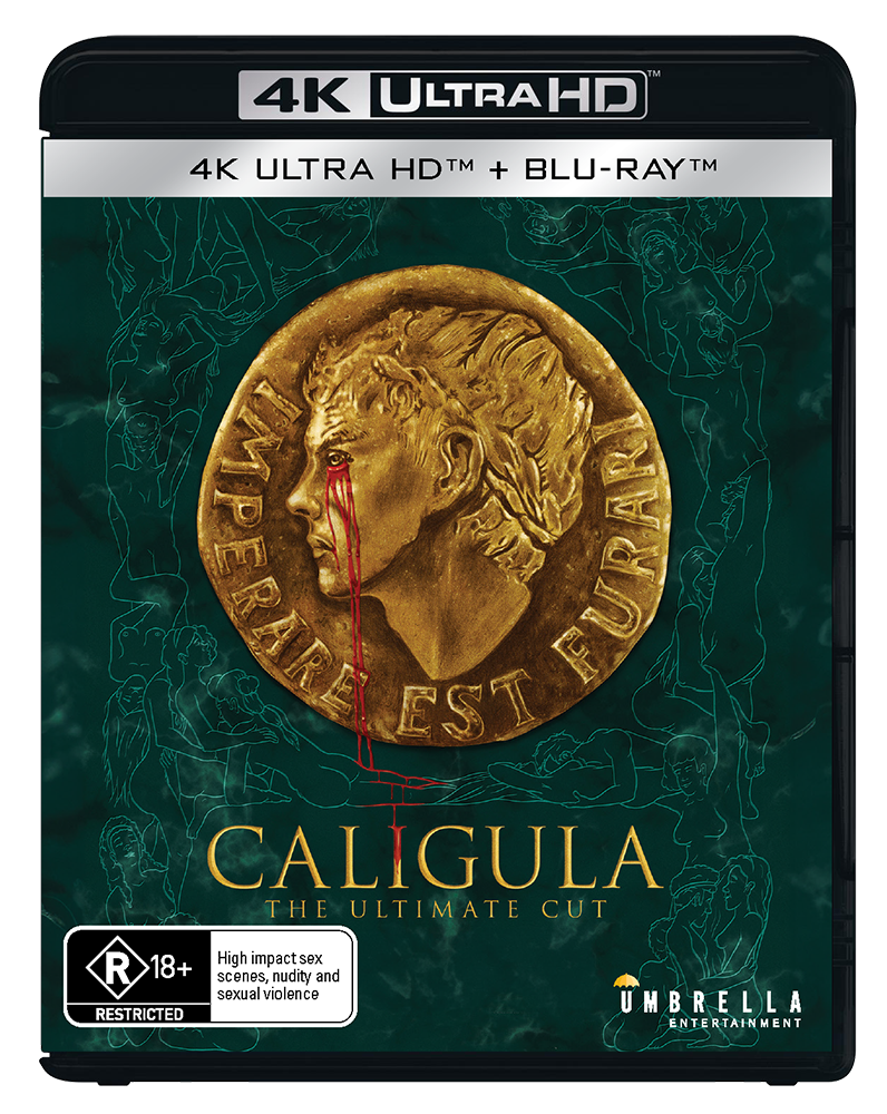 ABSOLUTE POWER - Caligula: The Ultimate Cut (2023) Collector's Edition (4K +3 Blu-Rays +2 Books +Magazine +Rigid case +Slipcase +2Posters +Artcards)