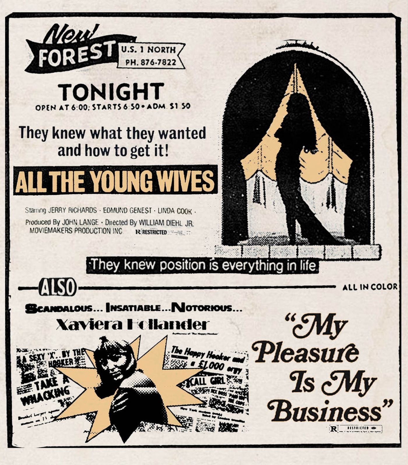 All the Young Wives + My Pleasure Is My Business Dark Force Entertainment Blu-Ray [NEW]