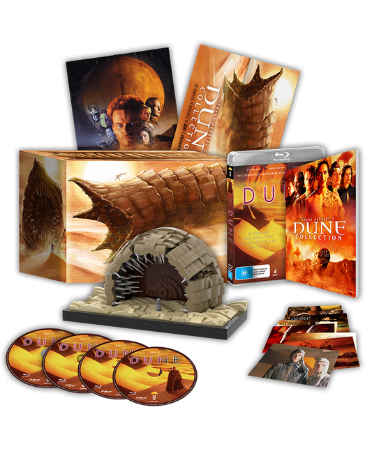 Frank Herberts Dune & Children of Dune Collector's Edition (2000, 2003)  (Blu-Ray +Brick Set +Rigid Case +Book +Artcards +Poster)