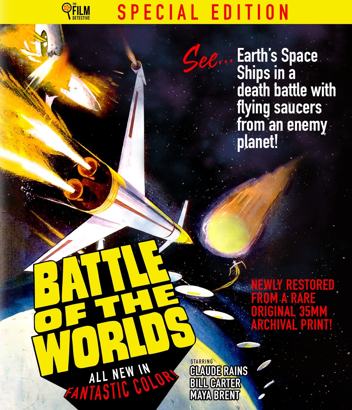 Battle of the Worlds Film Detective Blu-Ray [NEW]