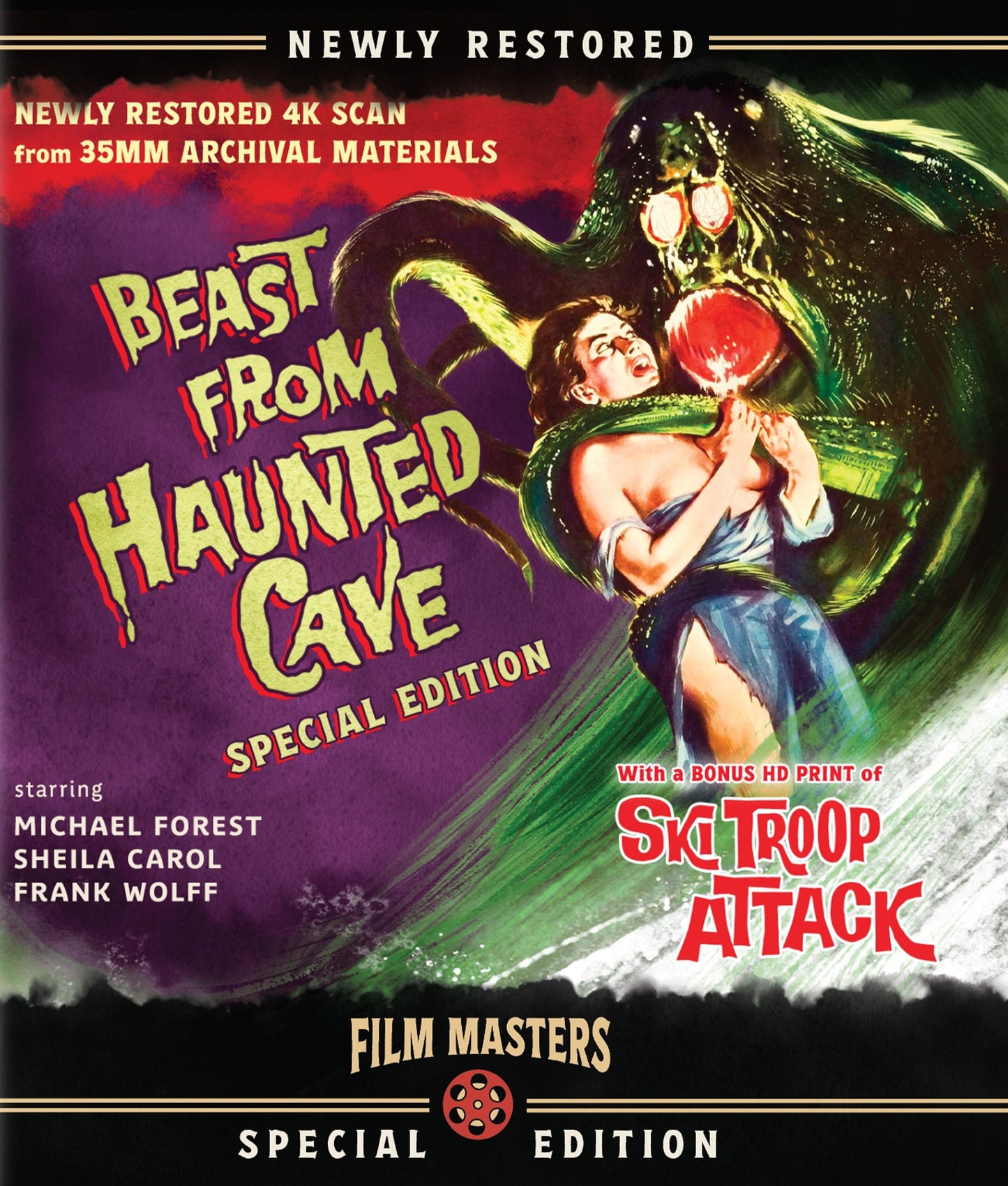 Beast From Haunted Cave / Ski Troop Attack Film Masters Blu-Ray [NEW]