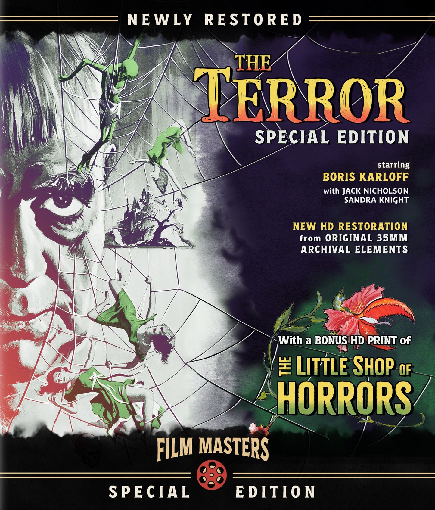 The Terror / The Little Shop of Horrors Film Masters Blu-Ray [NEW]