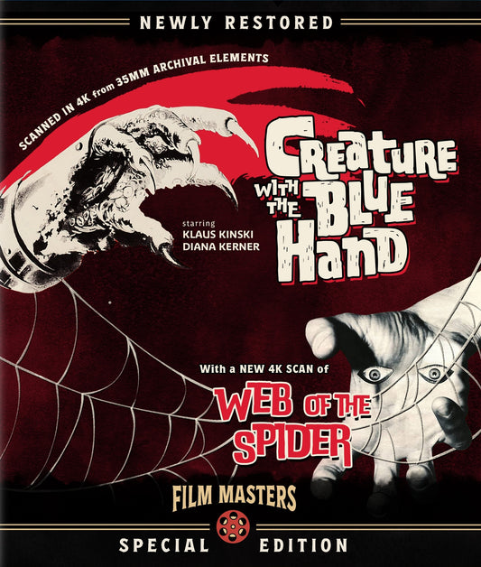 Creature With The Blue Hand + Web Of The Spider Film Masters Blu-Ray [NEW]