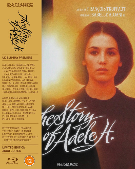 The Story of Adele H. Limited Edition Radiance Films Blu-Ray [NEW]