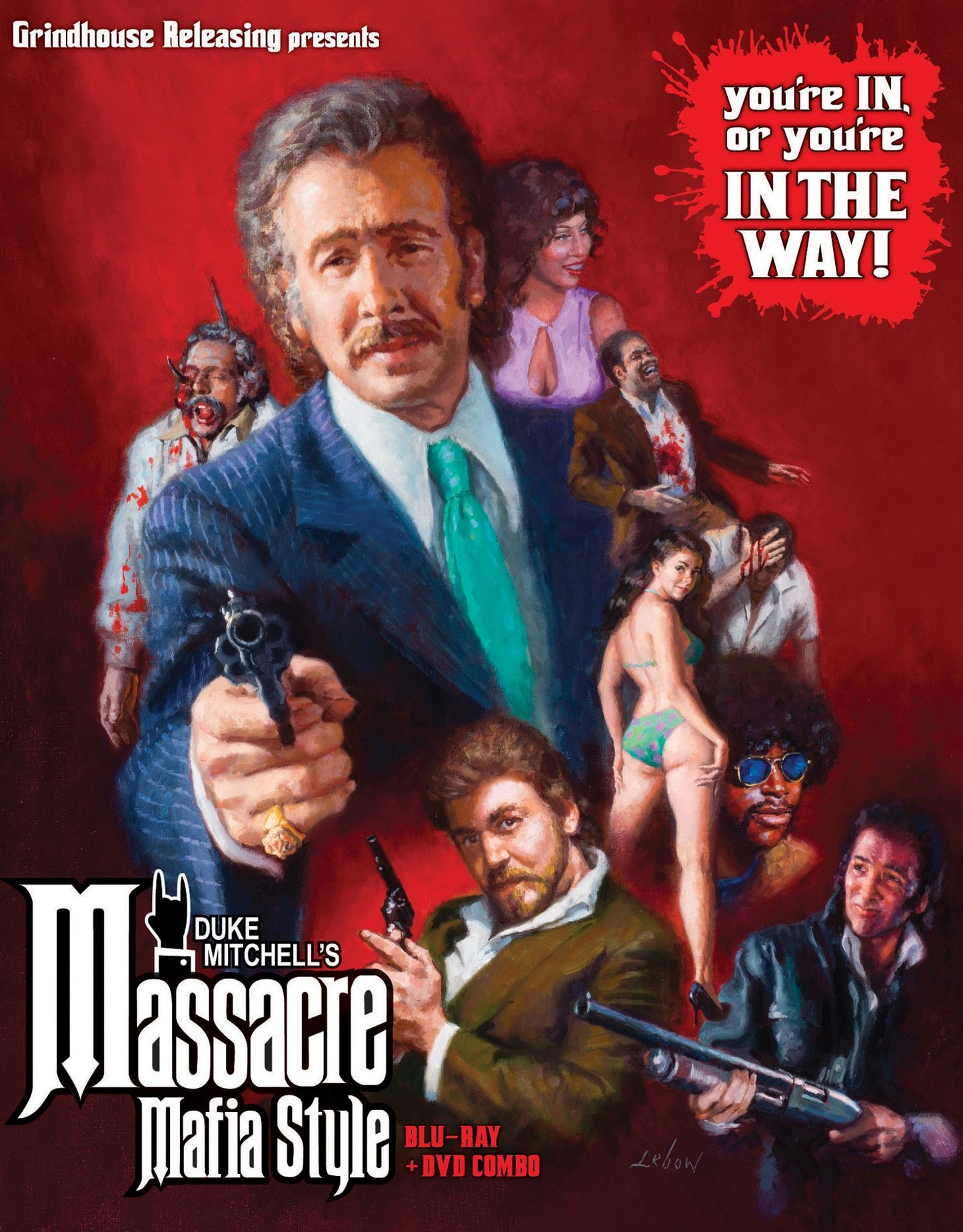 Massacre Mafia Style Limited Edition Grindhouse Releasing Blu-Ray [NEW]