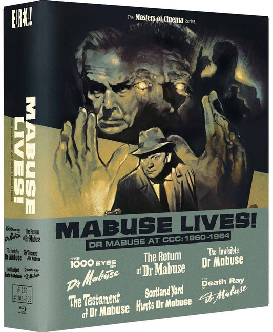 Mabuse Lives! Dr Mabuse At CCC: 1960-1964 Limited Edition Eureka Video Blu-Ray Box Set [PRE-ORDER]