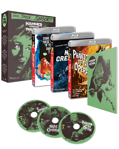 Hammer Horror Vol 2 Collector's Edition: Shadow Of The Cat + Night Creatures + Phantom Of The Opera (Blu-Ray +Posters +Poster Cards) (1961, 1962)