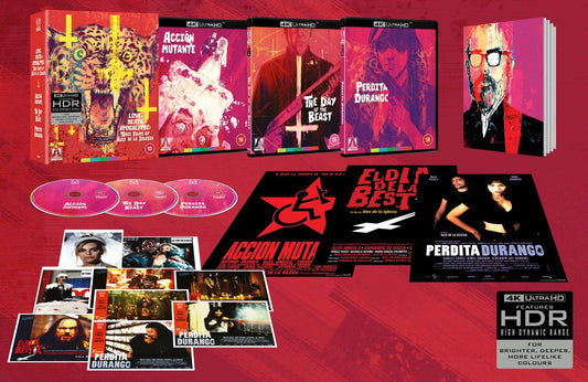 Love, Death & Apocalypse: Three Films by Álex de la Iglesia Limited Edition Arrow Video 4K UHD Box Set [NEW]