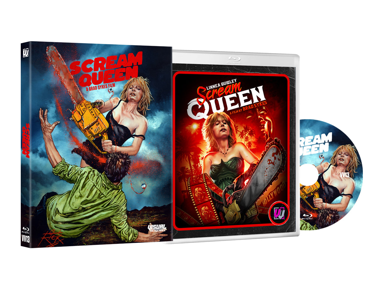 Scream Queen Limited Edition Visual Vengeance Blu-Ray [NEW] [SLIPCOVER]