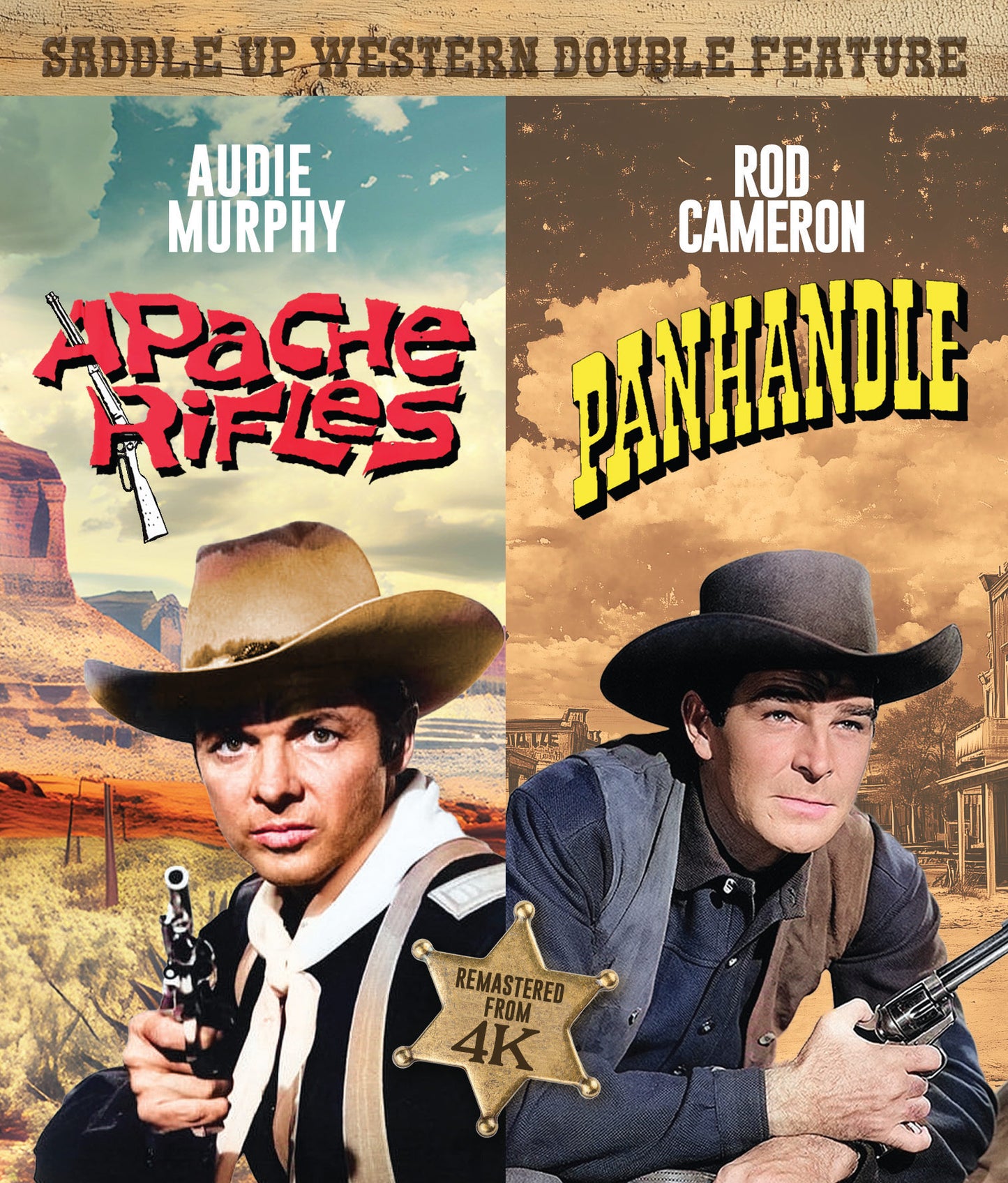 Saddle Up Westerns: Apache Rifles + Panhandle Kit Parker Films Blu-Ray [PRE-ORDER]