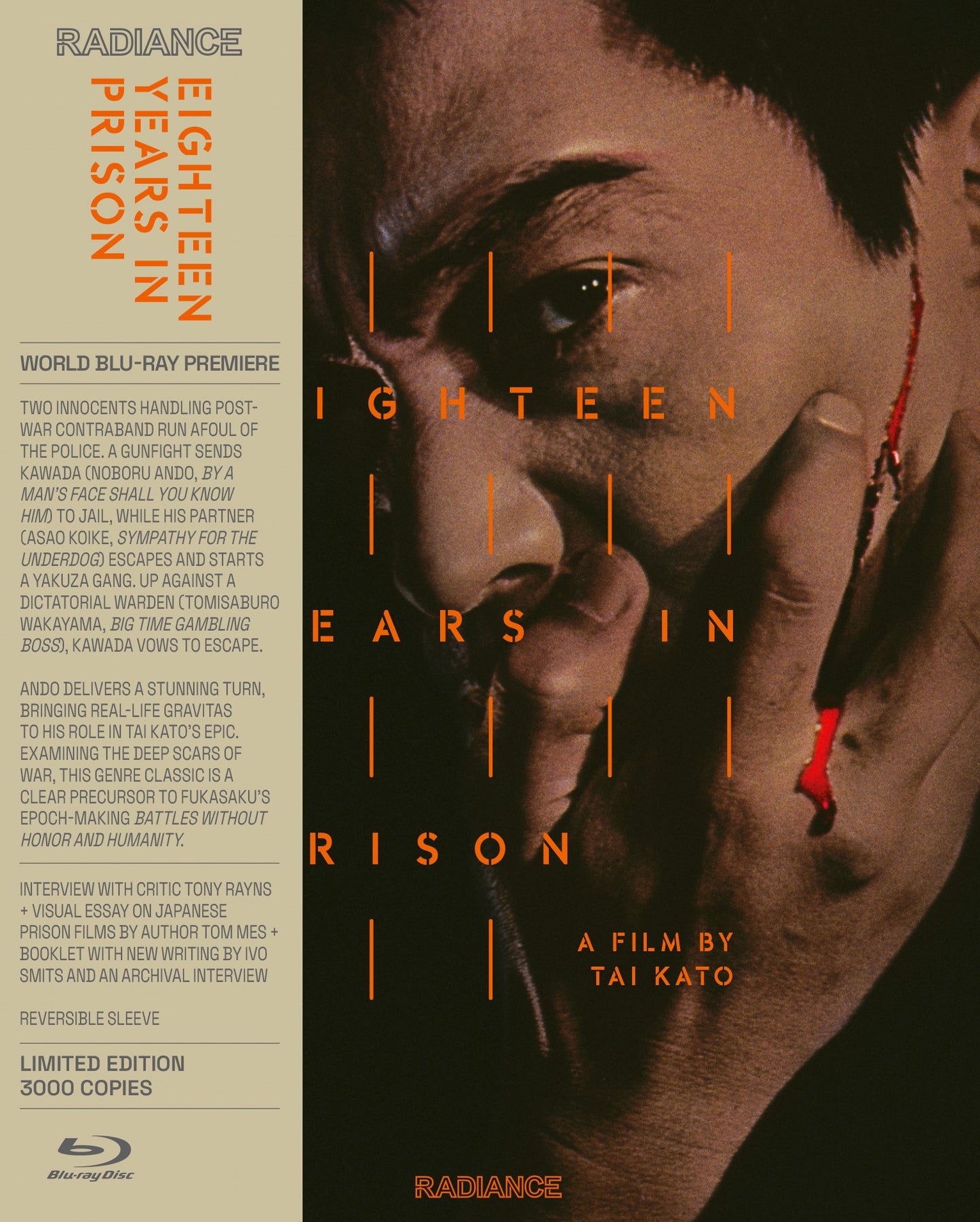 Eighteen Years In Prison Limited Edition Radiance Films Blu-Ray [NEW]